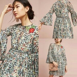 Anthropologie Bhanuni Libra Tunic Mint Dress